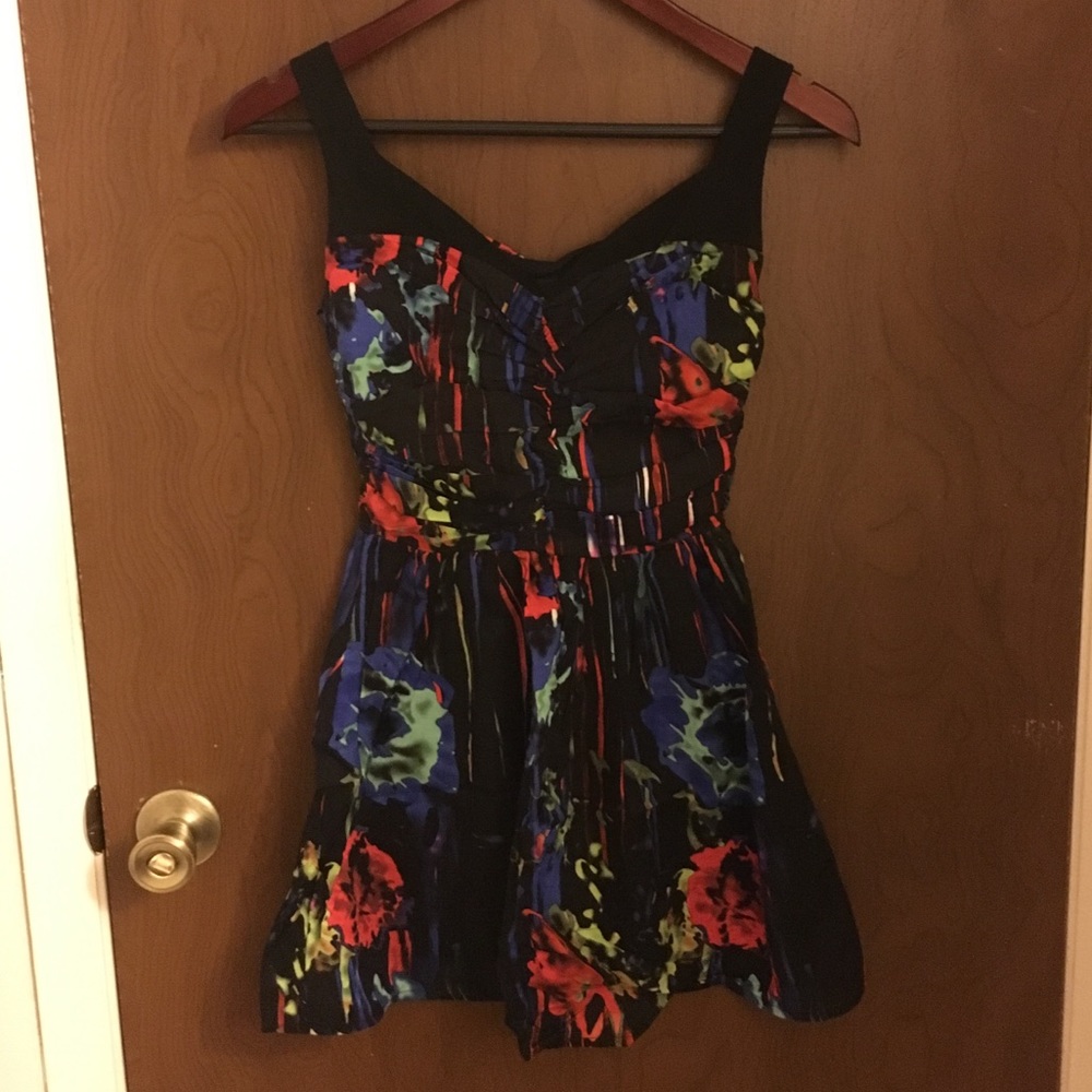 Y2K 2B Bebe Splatter Dress